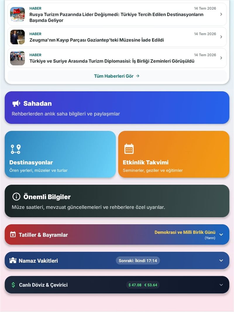 Aktüel ekranı
